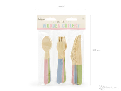 Pastel cutlery