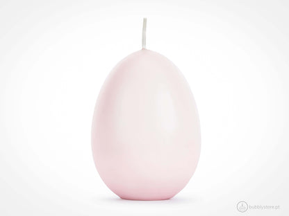 Vela em forma de ovo da Páscoa, com altura de 10cm.
Cada embalagem contém 1 unidade.