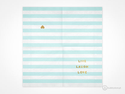 Blue Striped Napkins