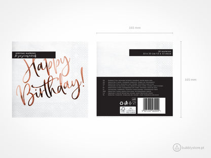 Guardanapos Happy Birthday