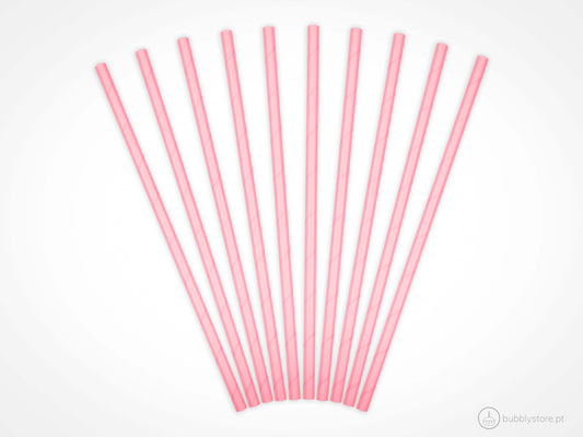 light pink straws