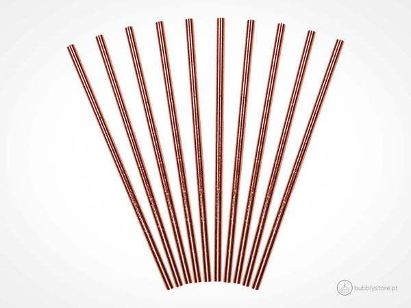 Palhinhas Rose Gold (250 unidades)