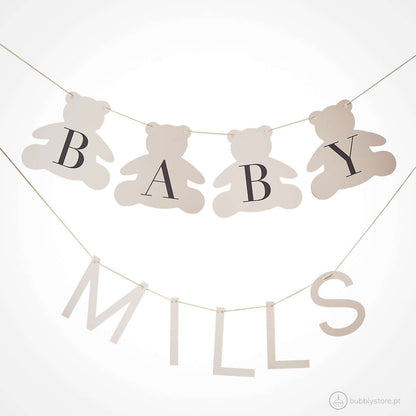 Personalised Teddy Bear Garland