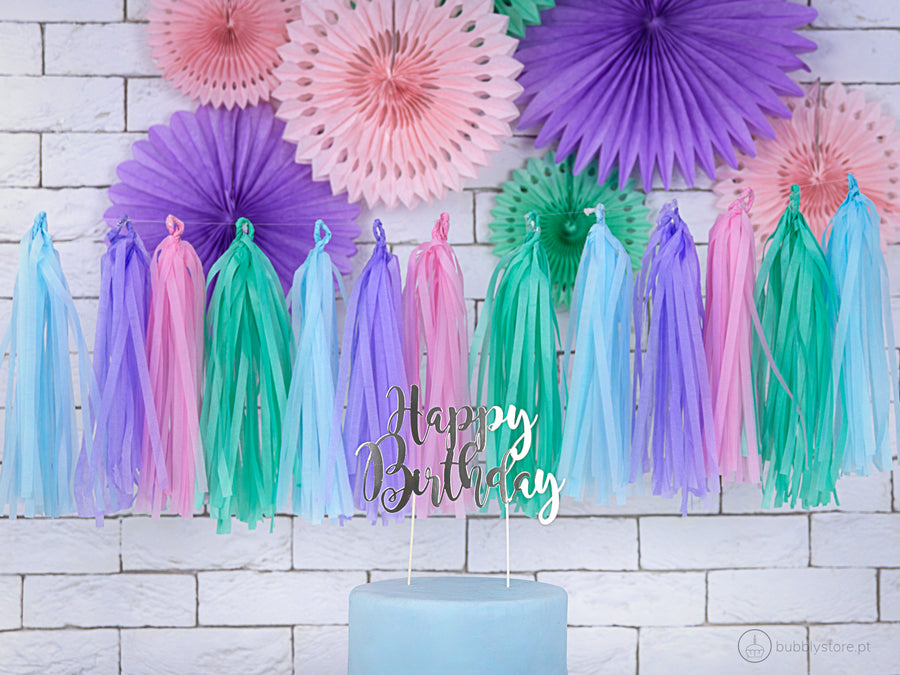 Multicolored Tassel Wreath