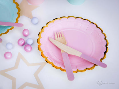 light pink dishes