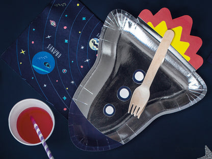 Pratos Foguetão Astronautas