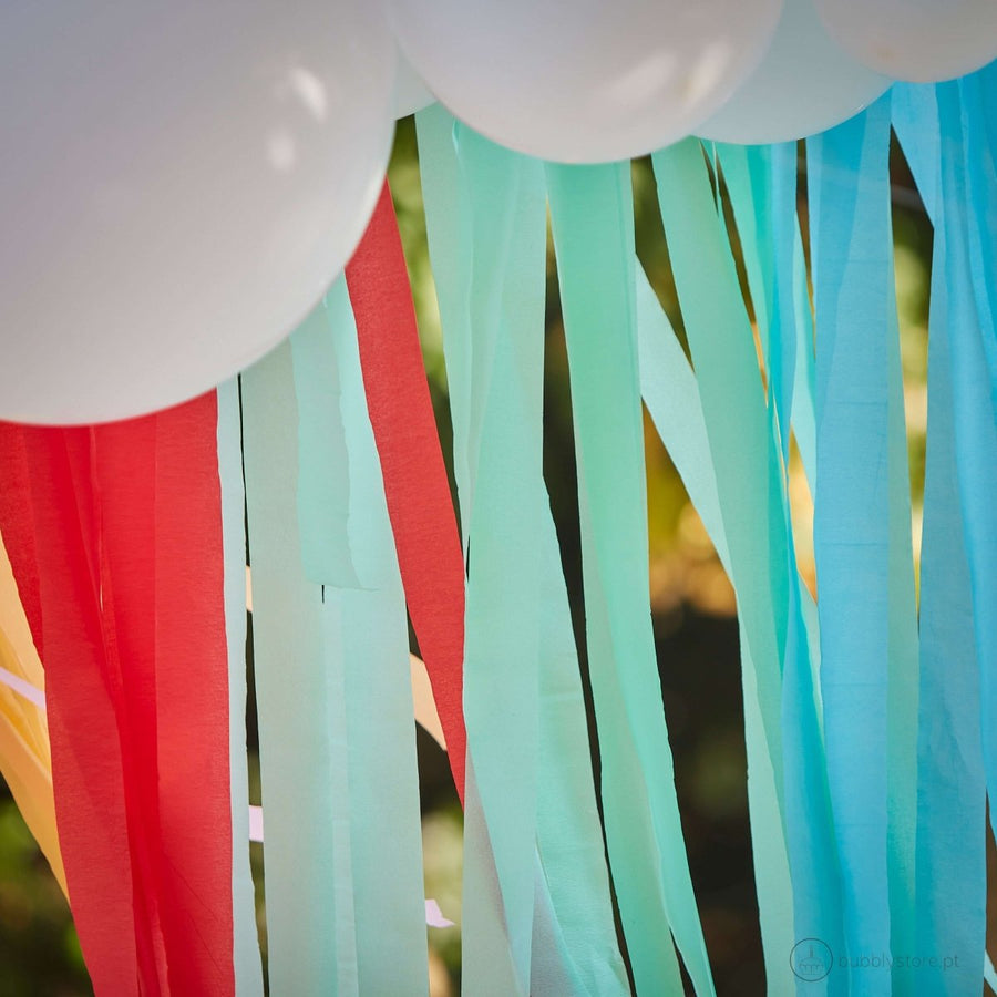 rainbow balloon arch