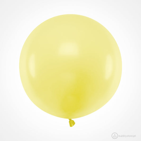 Balão Amarelo Pastel (60cm) - Bubbly