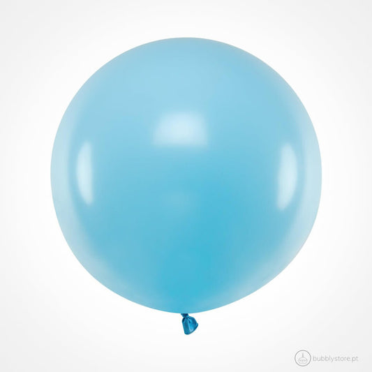 Balão Azul Pastel (60cm) - Bubbly