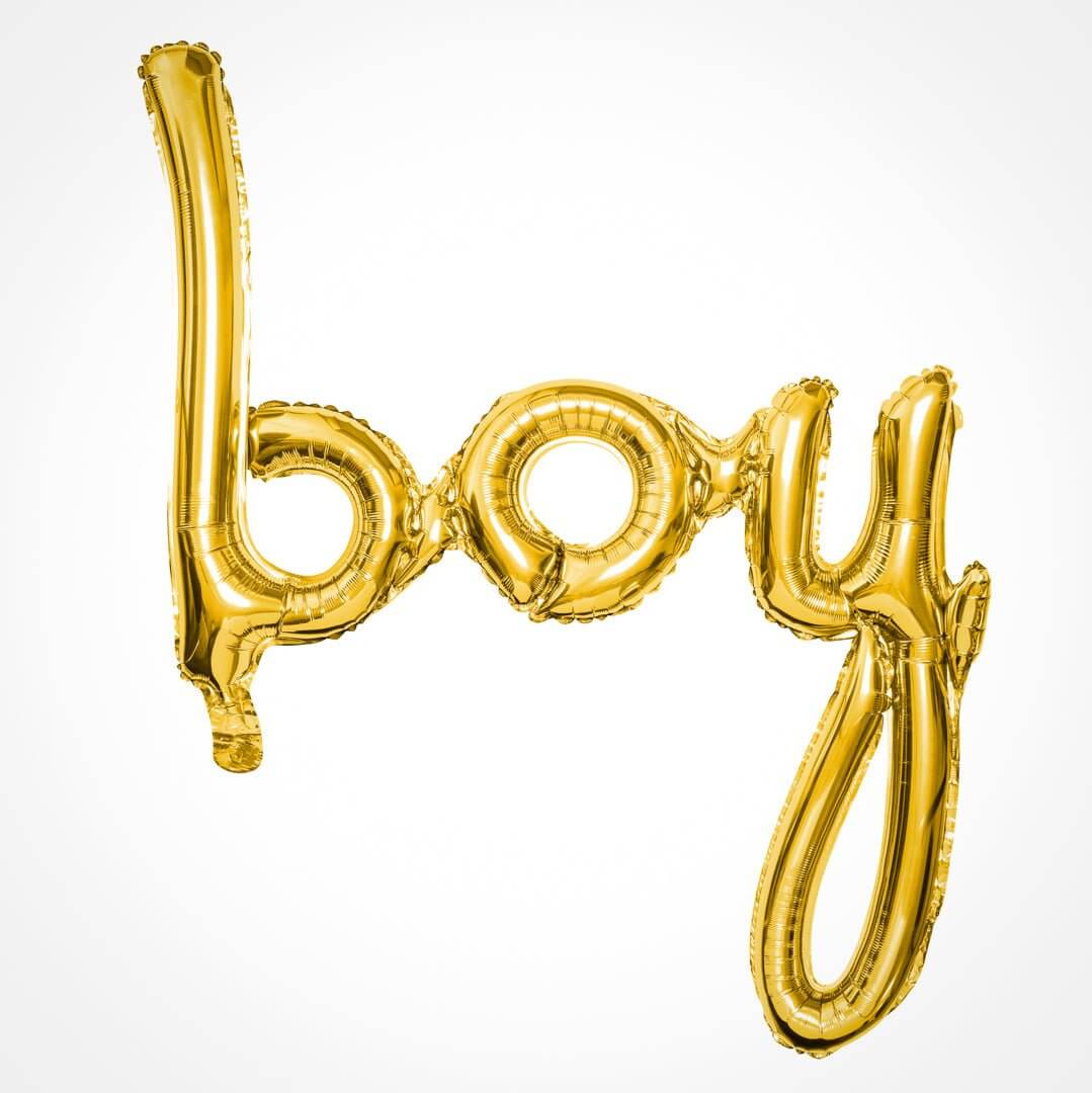 Balão Boy Dourado - Bubbly