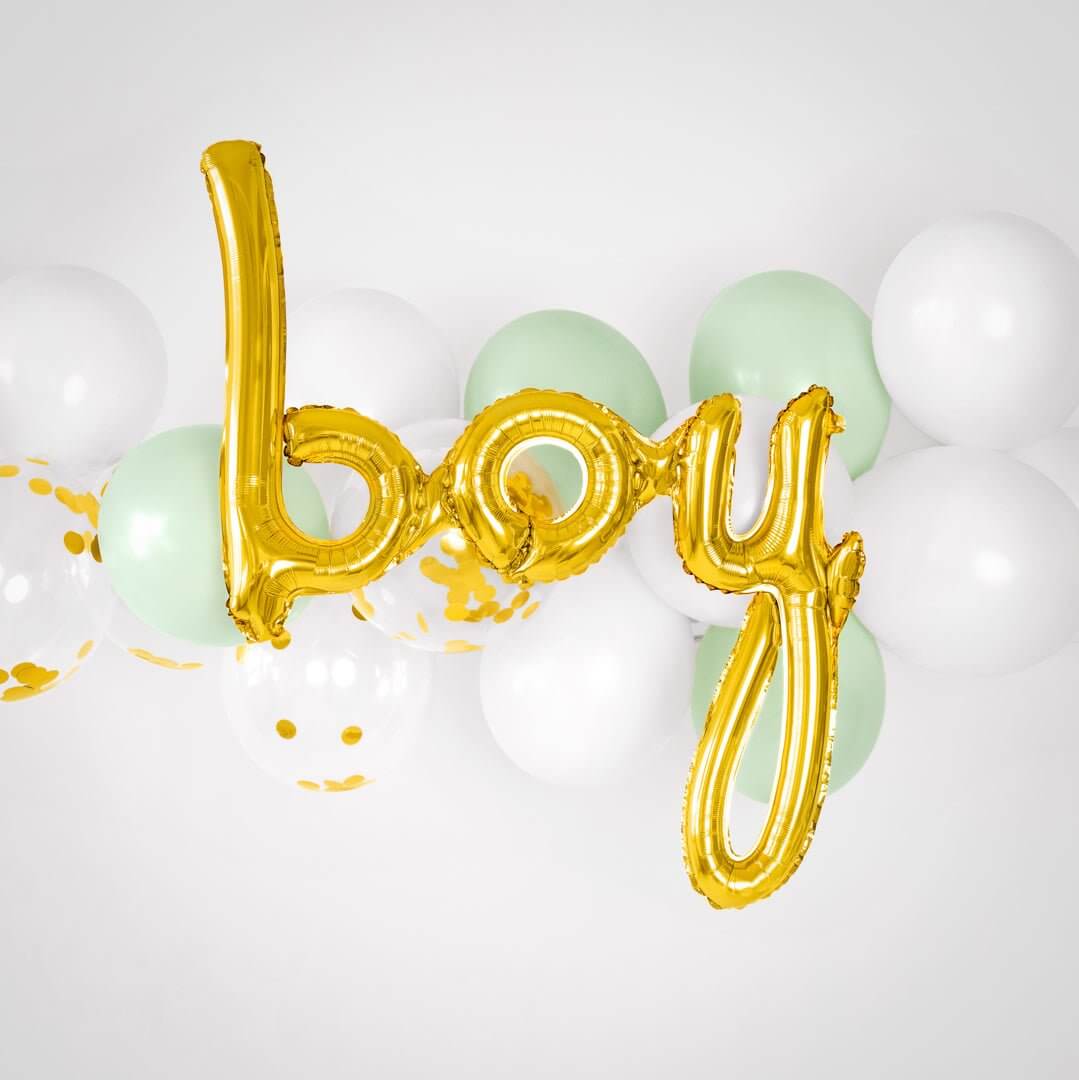 Balão Boy Dourado - Bubbly