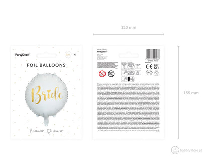 Balão Branco Bride - Bubbly