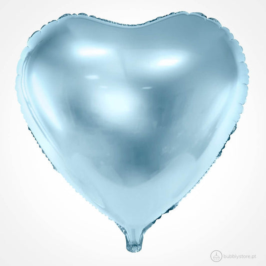 Balão Coração Azul - Bubbly