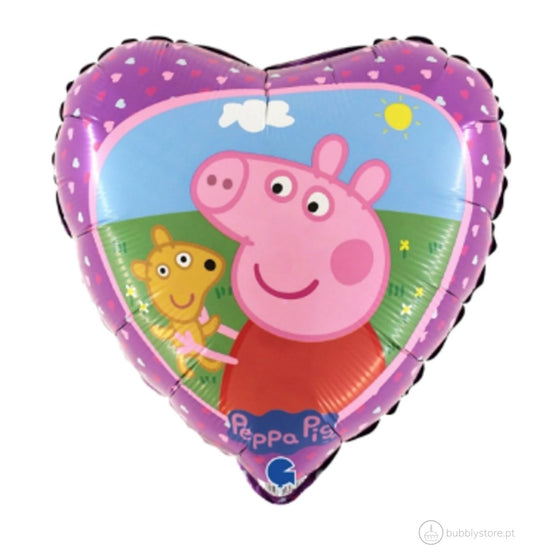 Balão da temática Porquinha Peppa, com a medida de 46cm.
Apto para enchimento com hélio ou ar.
Enchimento não incluído.