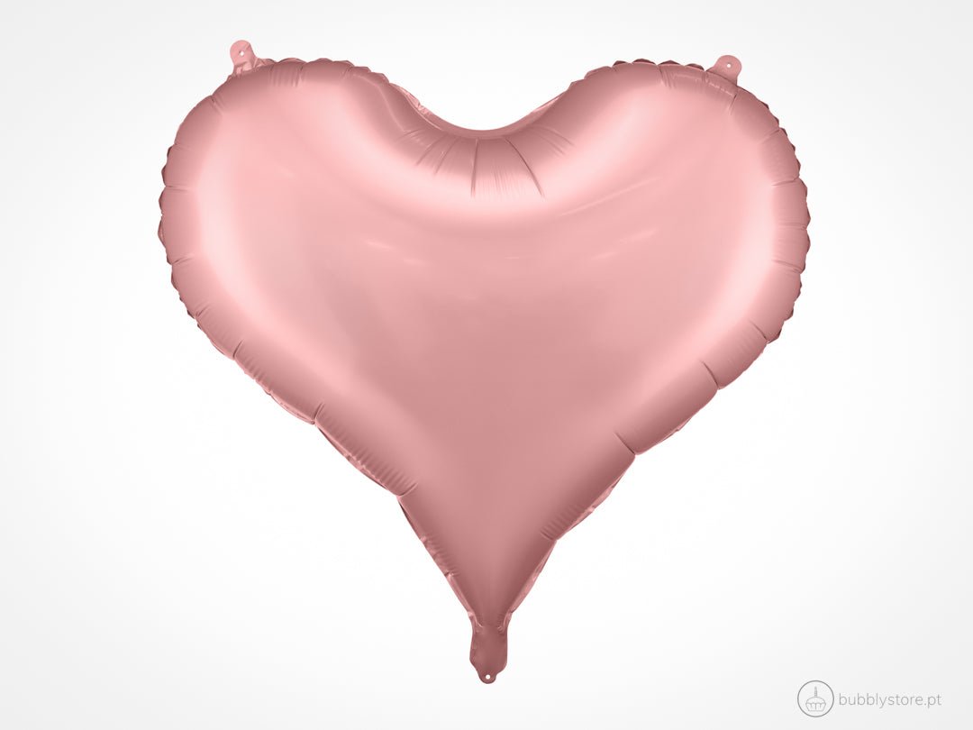 Balão Coração Rosa Claro - Bubbly