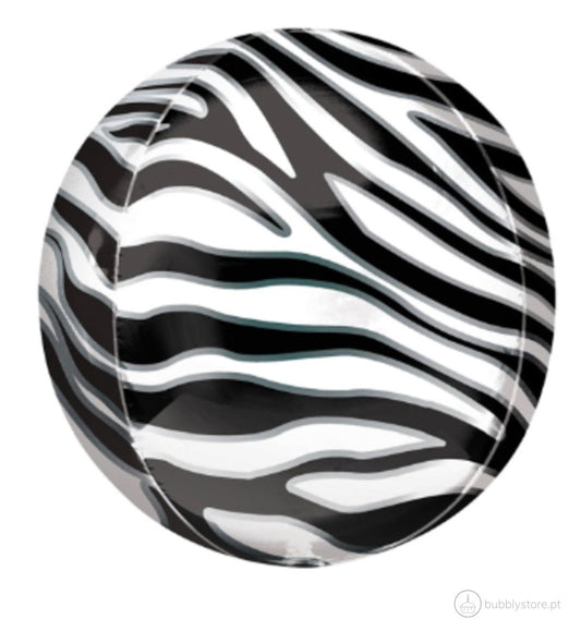 Balão com estampa de zebra, com 38cm de diâmetro.
Apto para enchimento com hélio ou ar.
Enchimento não incluído.