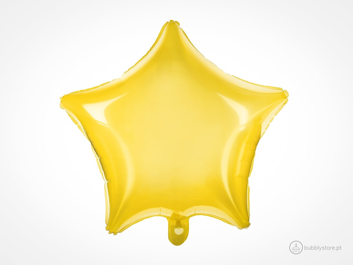 Balão Estrela Amarelo - Bubbly