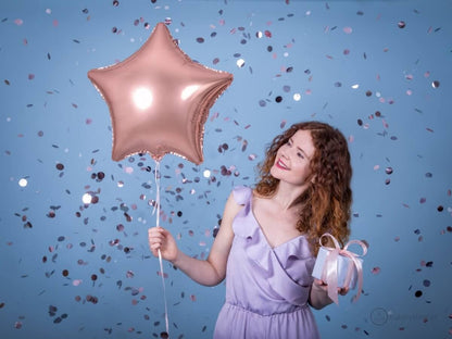 Balão Estrela Rose Gold - Bubbly