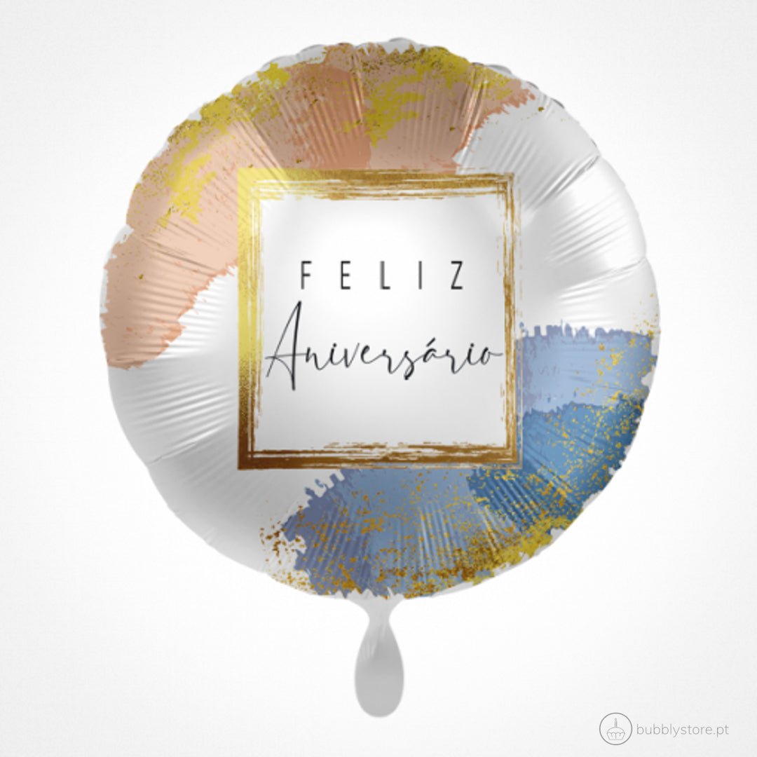 Balão Feliz Aniversário - Bubbly