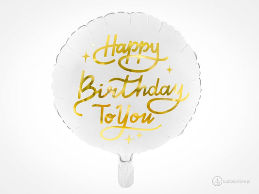 Balão Happy Birthday To You - Bubbly