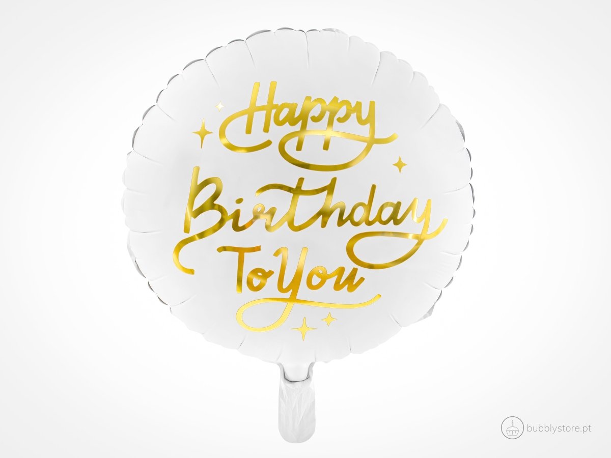 Balão Happy Birthday To You - Bubbly