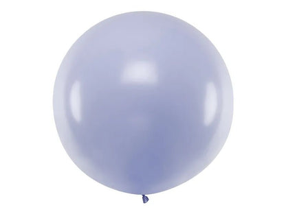 Balão latex, liso acabamento pastel / mate, com 1 metro de diâmetro.
Apto para enchimento com hélio.
Preço por uma unidade.