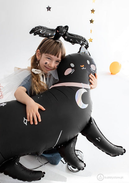Balão Morcego Preto - Bubbly