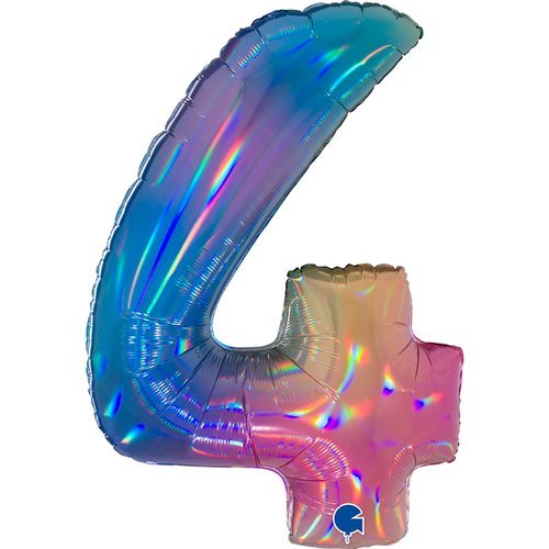 Rainbow Number Balloon