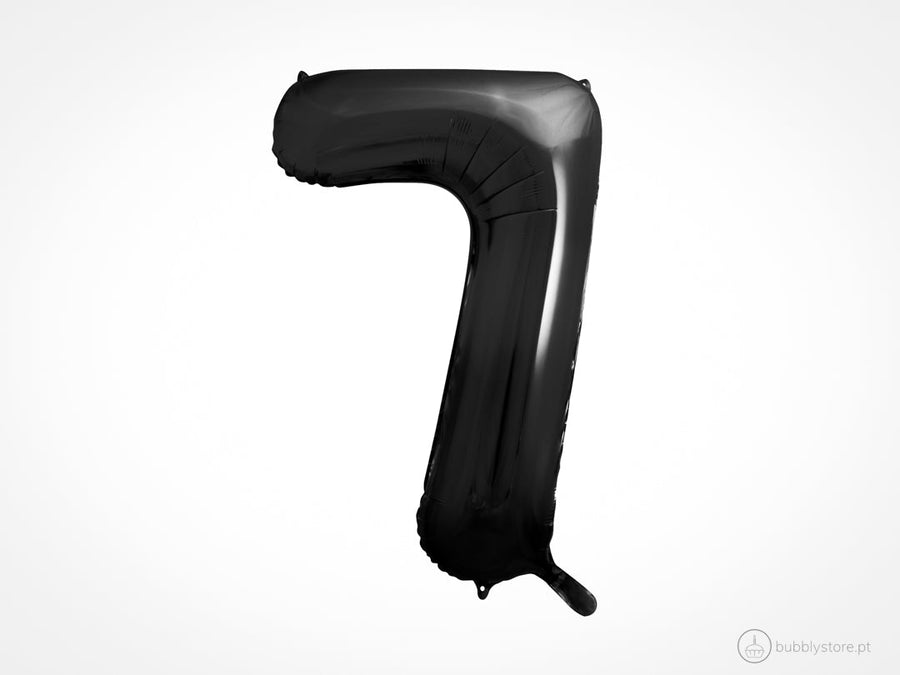 Balloon Numbers Black