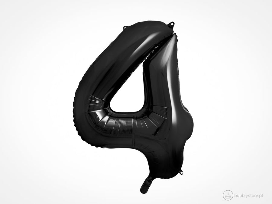 Balloon Numbers Black