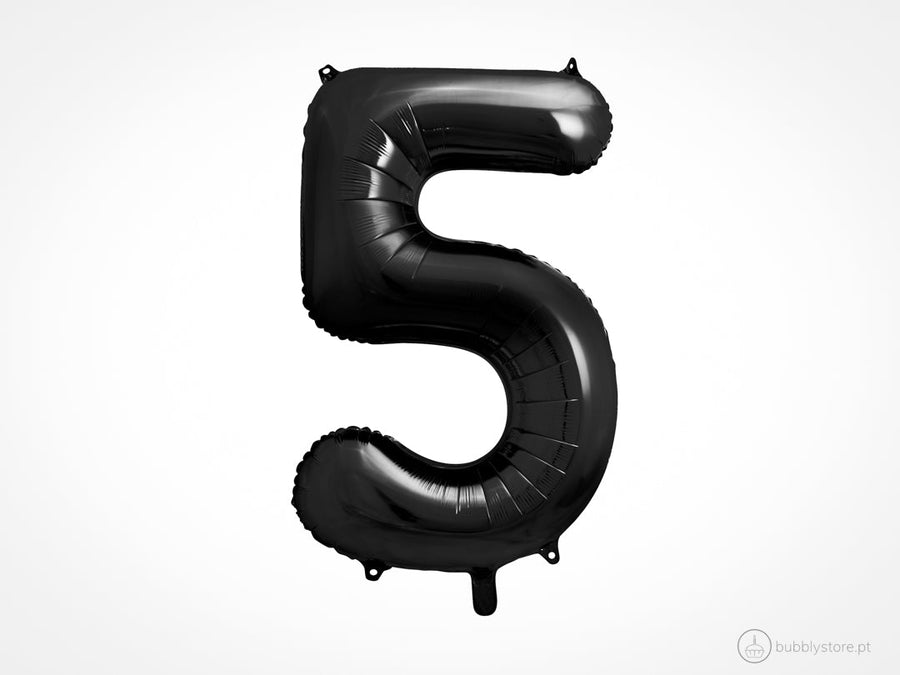Balloon Numbers Black