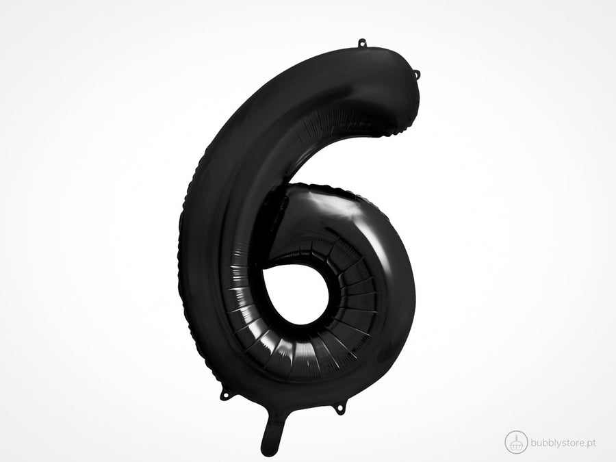 Balloon Numbers Black