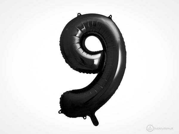 Balloon Numbers Black
