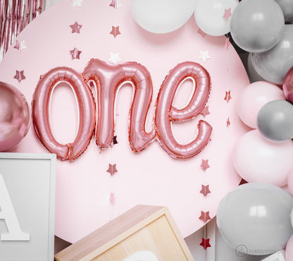 Balão One Rose Gold - Bubbly