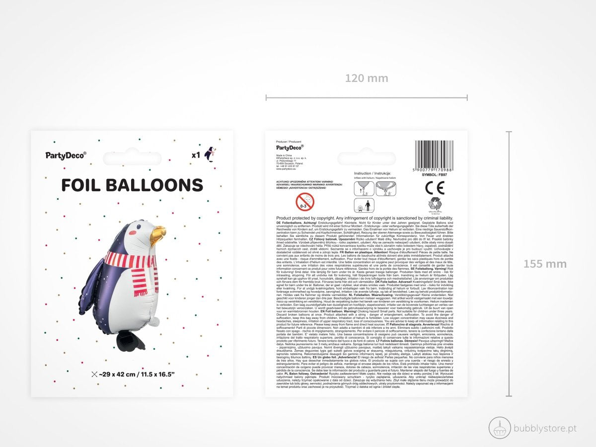 Balão Pinguim - Bubbly