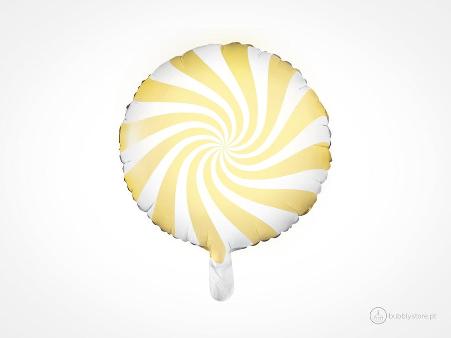 Balão Rebuçado Amarelo