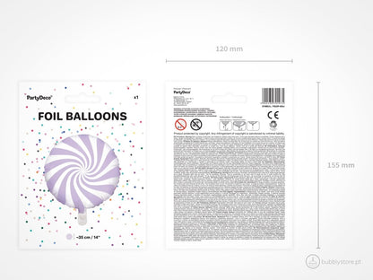 Balão Rebuçado Lilás - Bubbly