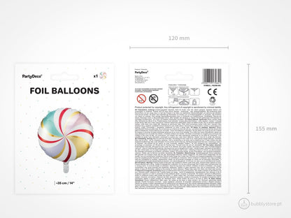 Balão Rebuçado Multicolor - Bubbly