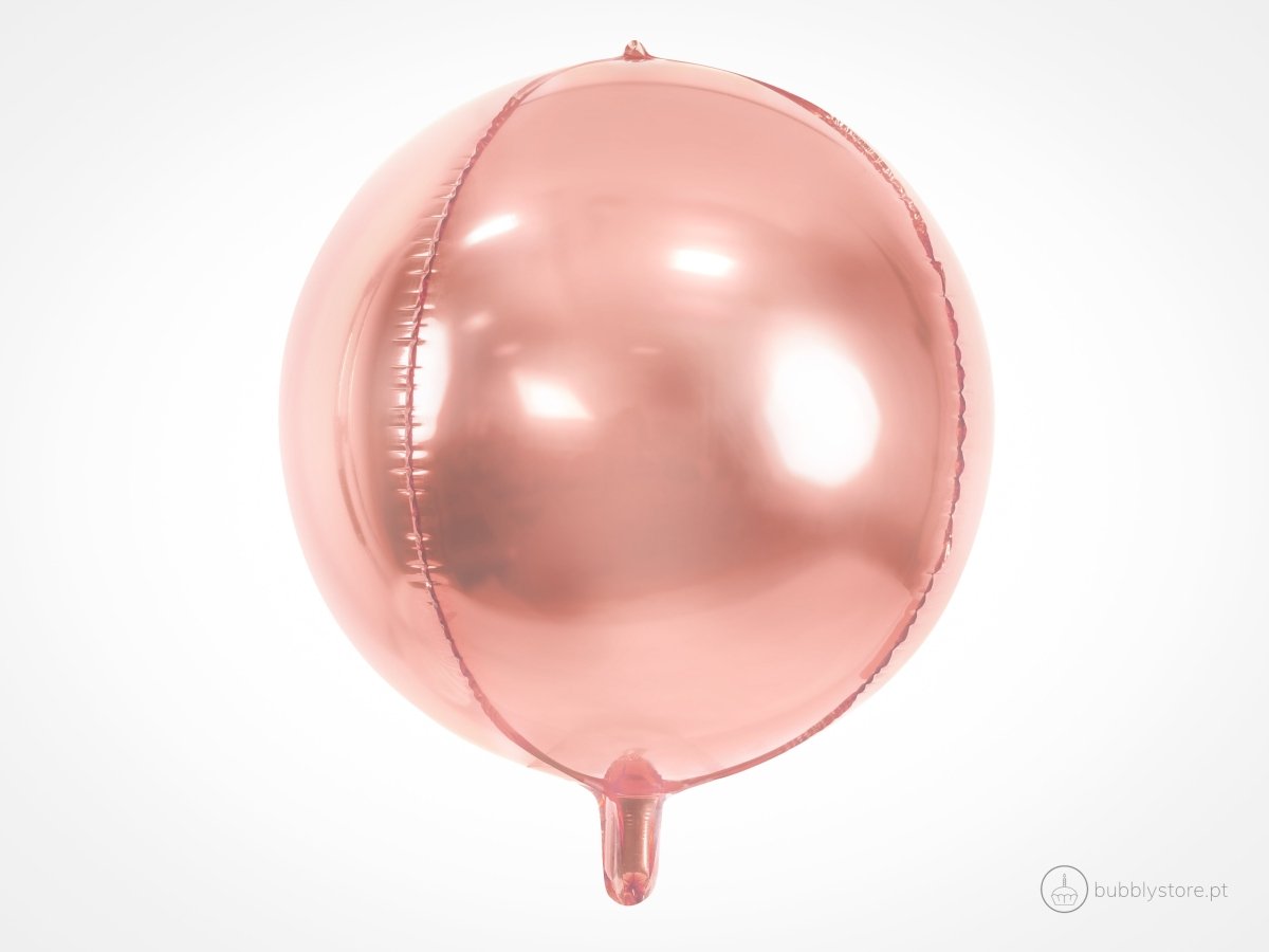 Balão Redondo Rose Gold - Bubbly
