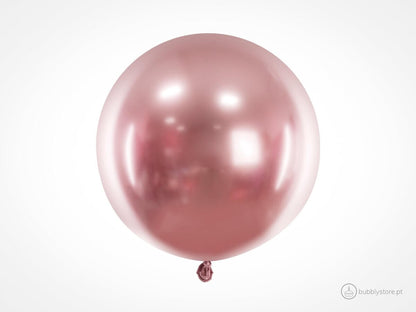 Balão latex, liso acabamento brilhante, 60 centímetros de diâmetro. Apto para enchimento com hélio. Preço por uma unidade.