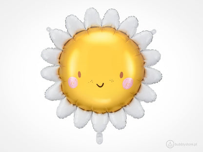 Balão em forma de sol, com 70cm de diâmetro após enchimento.
Apto para enchimento com hélio ou ar.
Enchimento não incluído.