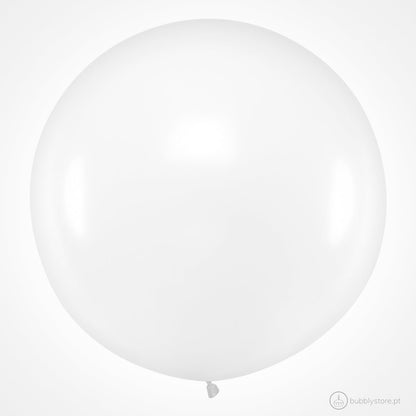 Balão latex, liso acabamento pastel / mate, com 1 metro de diâmetro. Apto para enchimento com hélio. Preço por uma unidade.