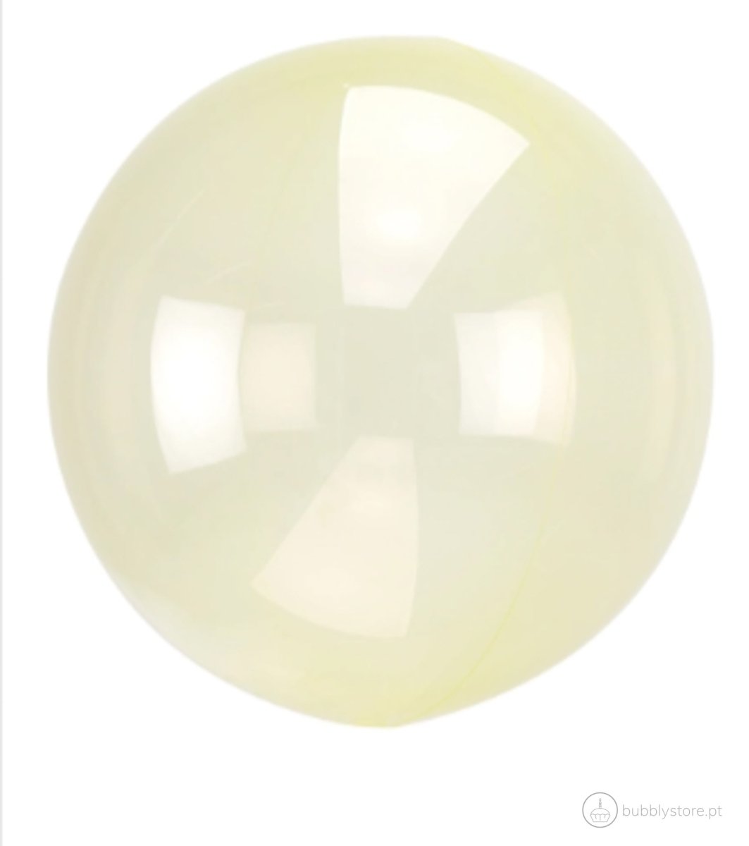 Balão Transparente Amarelo - Bubbly
