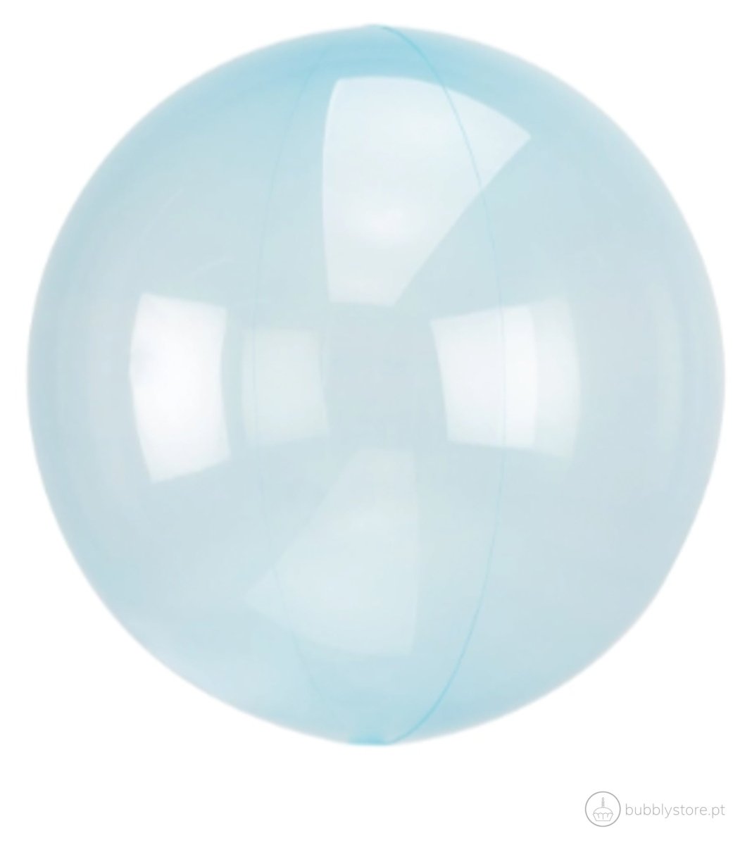 Balão Transparente Azul - Bubbly