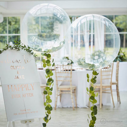 Balão Transparente com Hera - Bubbly