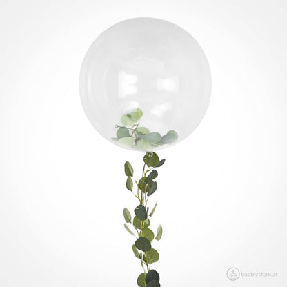 Balão transparente de látex, com 92cm de diâmetro.
Apto para enchimento com ar ou hélio.
Cada embalagem contém 1 balão e 1 hera.
