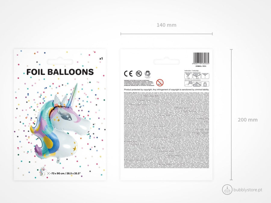 Colorful Unicorn Balloon