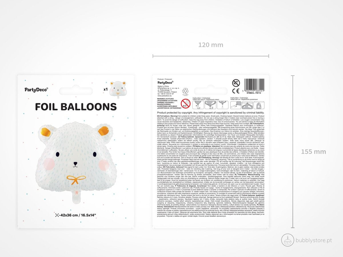 Balão Urso Polar - Bubbly