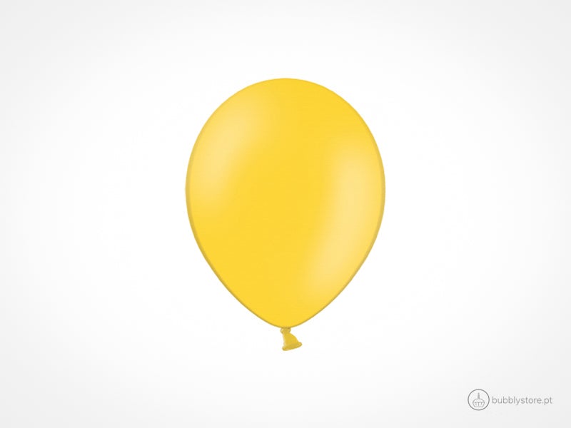 Balões Amarelo Mel (12cm) - Bubbly