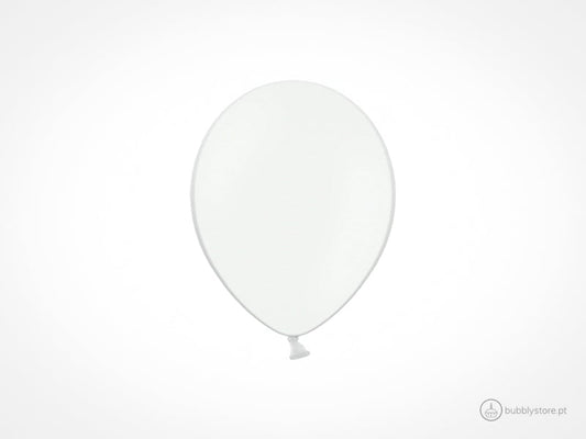 Balões Branco (12cm) - Bubbly